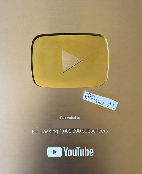 Gold Creator Award — 1,000,000 subscribers